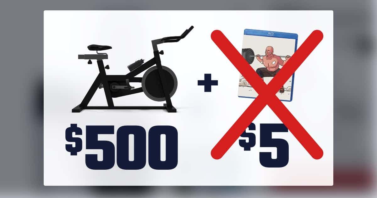 $500 fitness gym being bundled with $5 fitness DVD