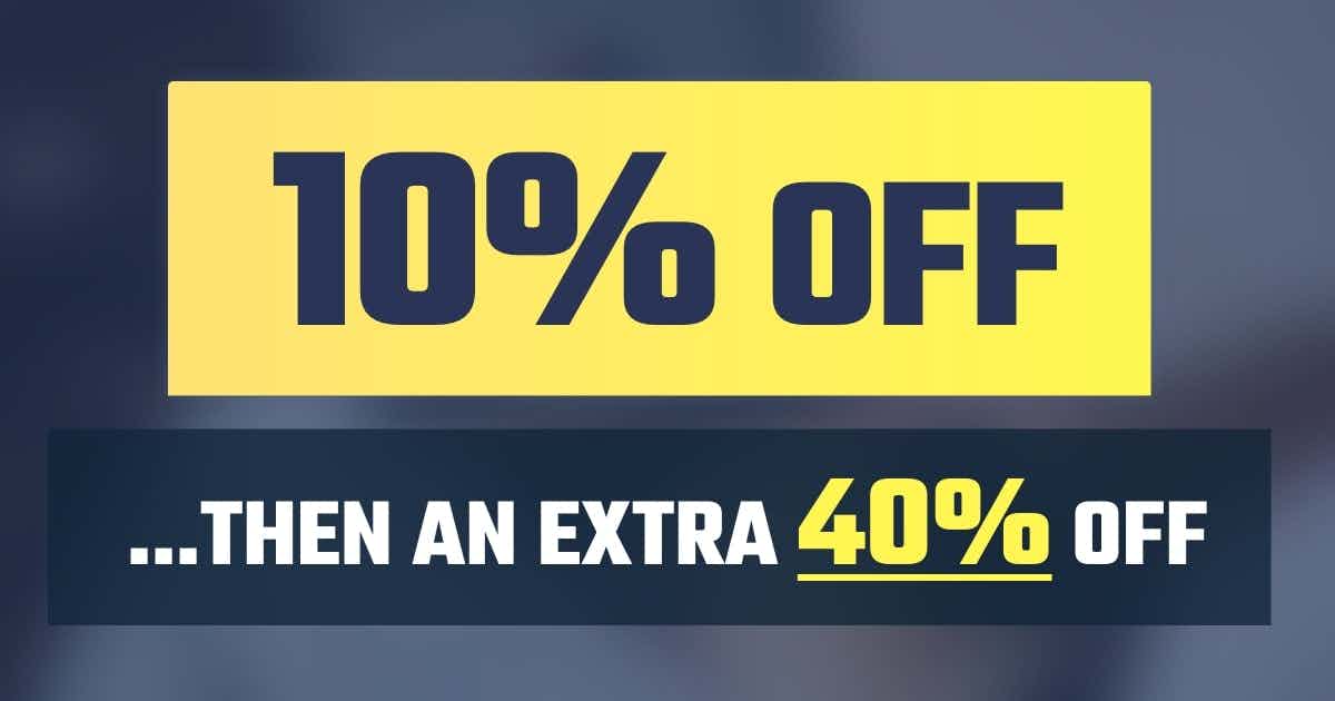 20% off than an extra 10% off